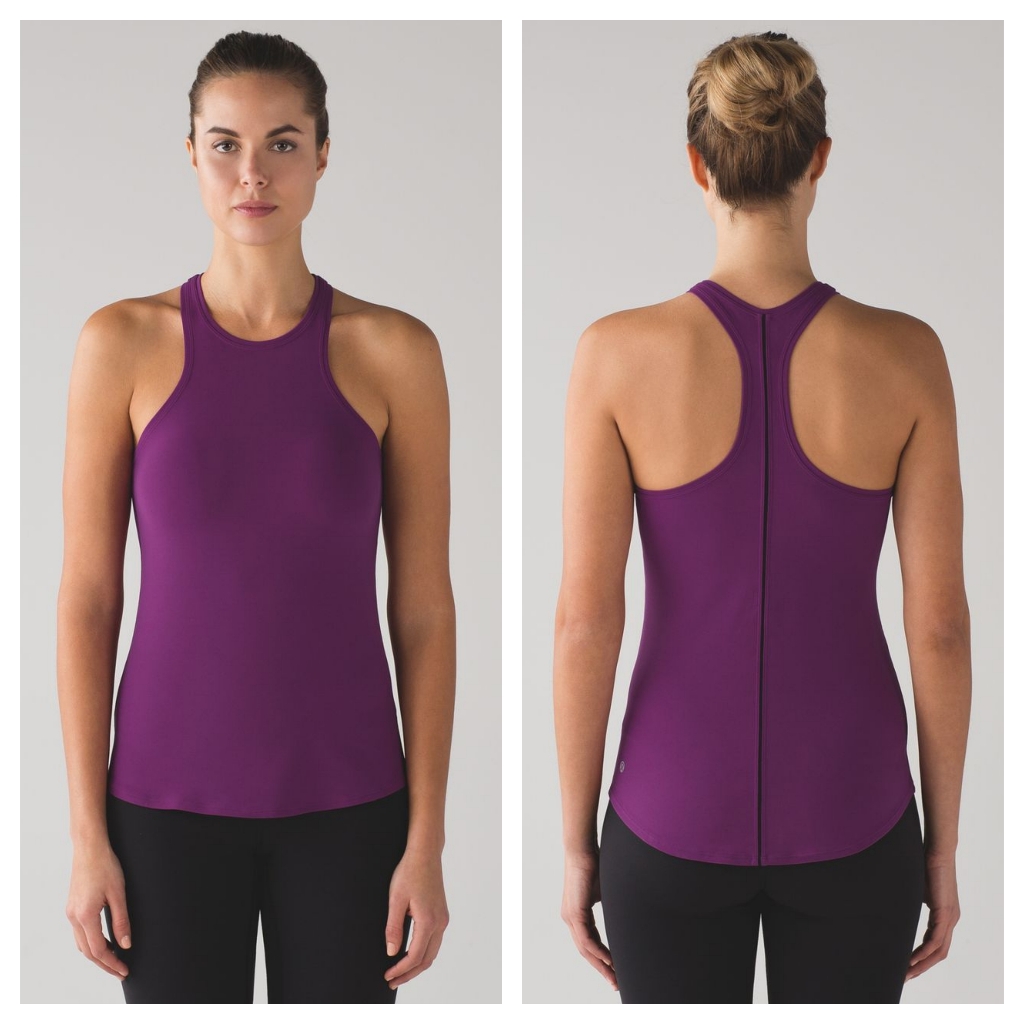 Lululemon Simply Bare Tank Aurora / Black Purple